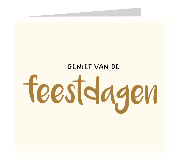 Mailbox - wenskaart - geniet van de feestdagen