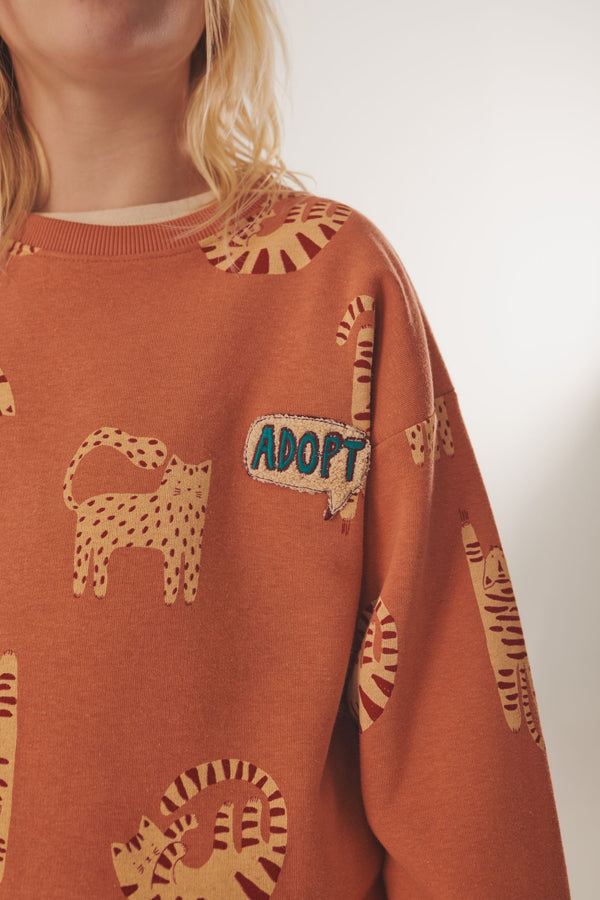 Letter to the World - porter sweatshirt - tangerine