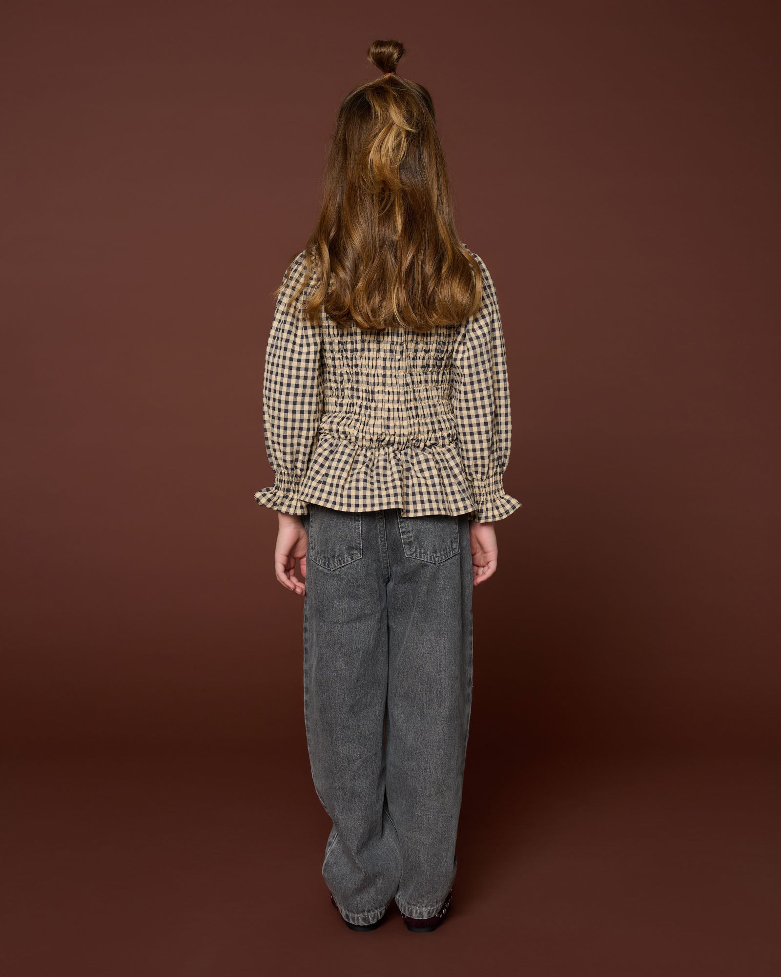 Petit Blush - balloon fit jeans  - washed grey
