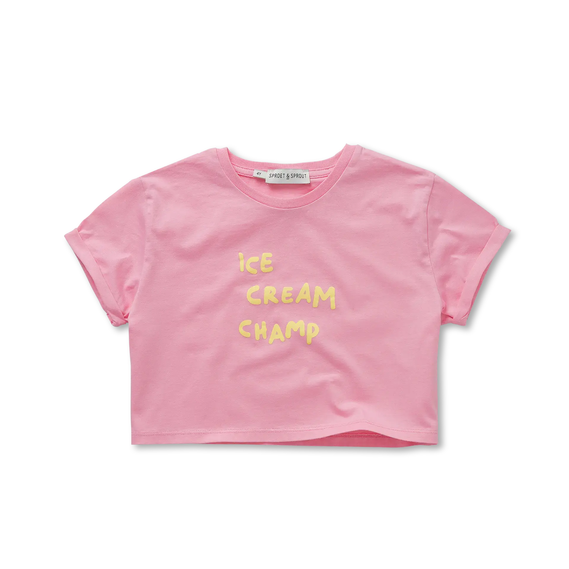 Sproet & Sprout - boxy tshirt ice cream - podium pink