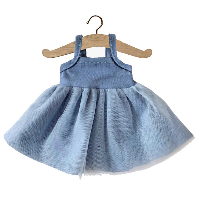 Minikane - poppenkleertjes - tutu blauw kobalt