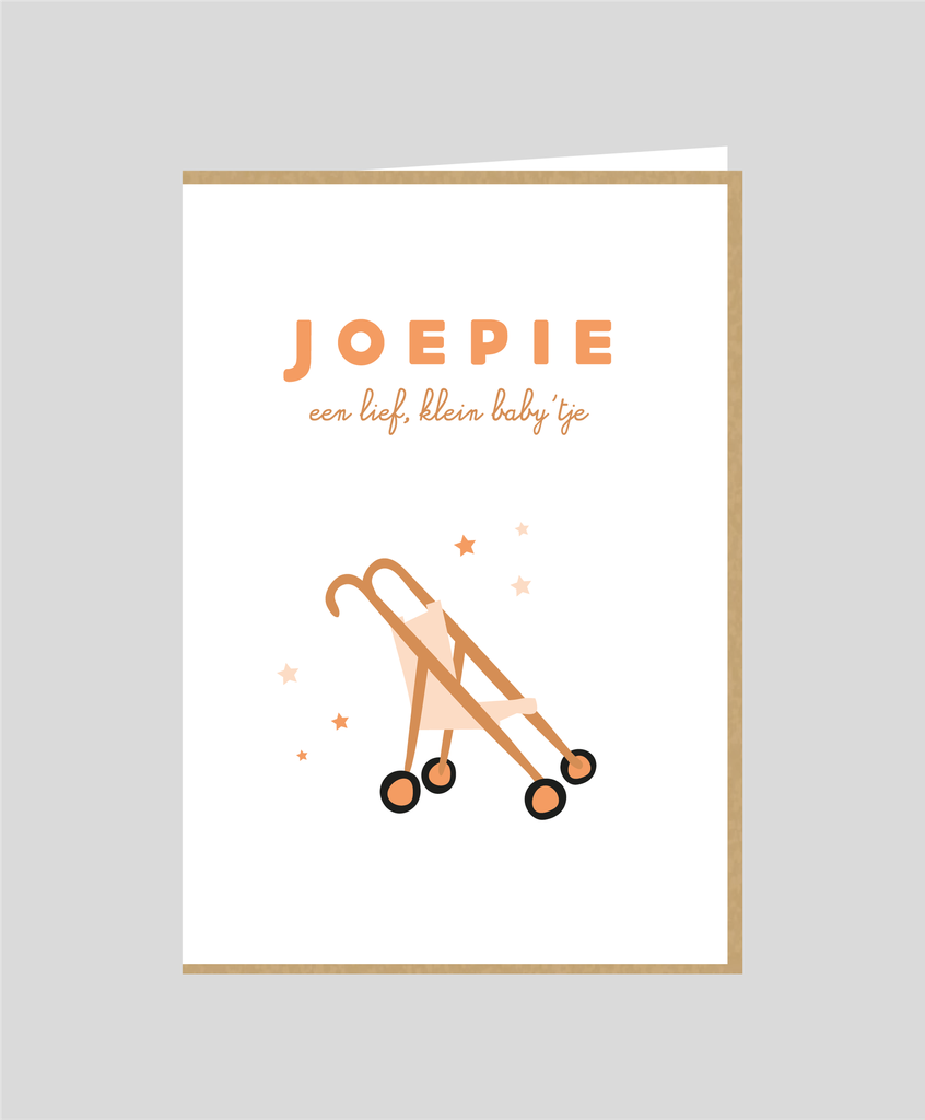 Mailbox - wenskaart - joepie, een lief klein baby'tje