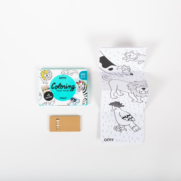 OMY - coloring pocket - animals