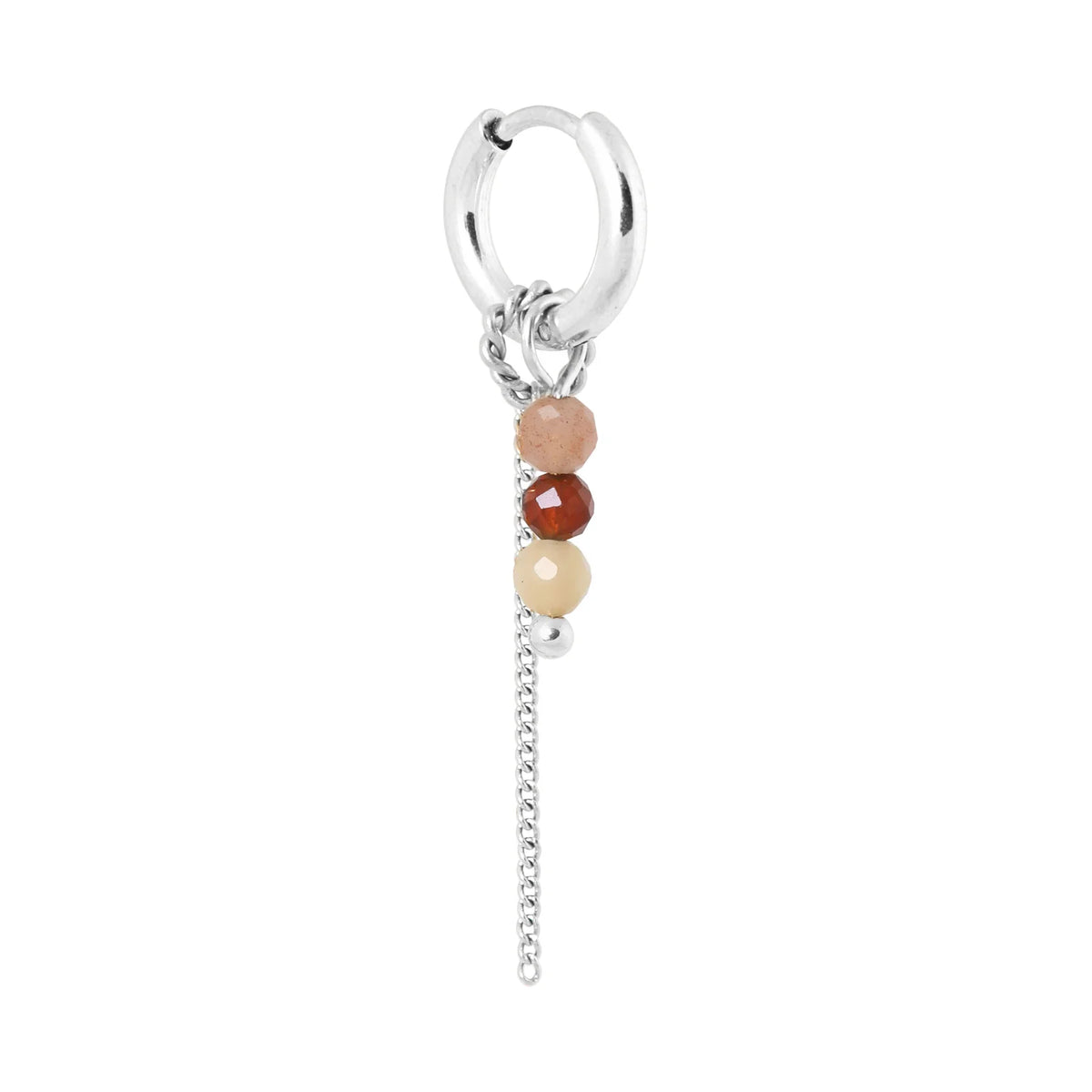 Label Kiki - chain morello hoop silver