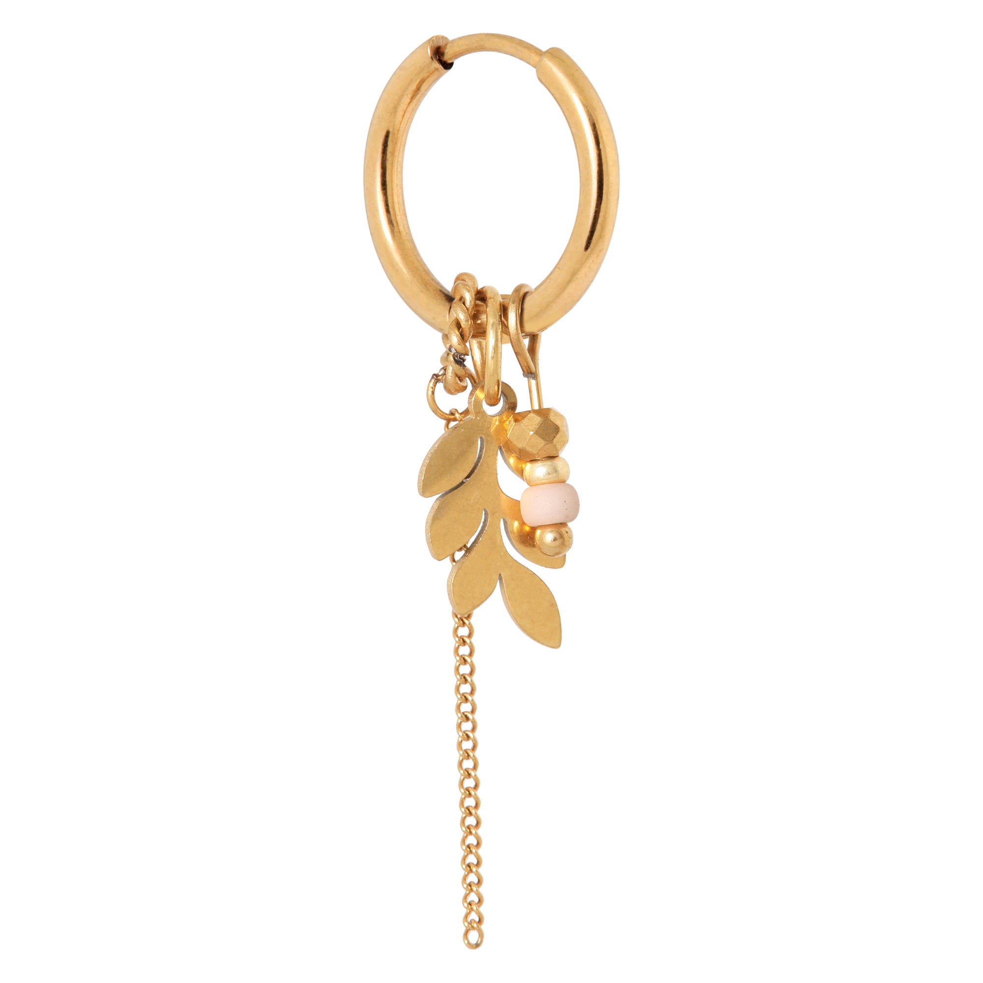 Label Kiki - chain olivia hoop gold