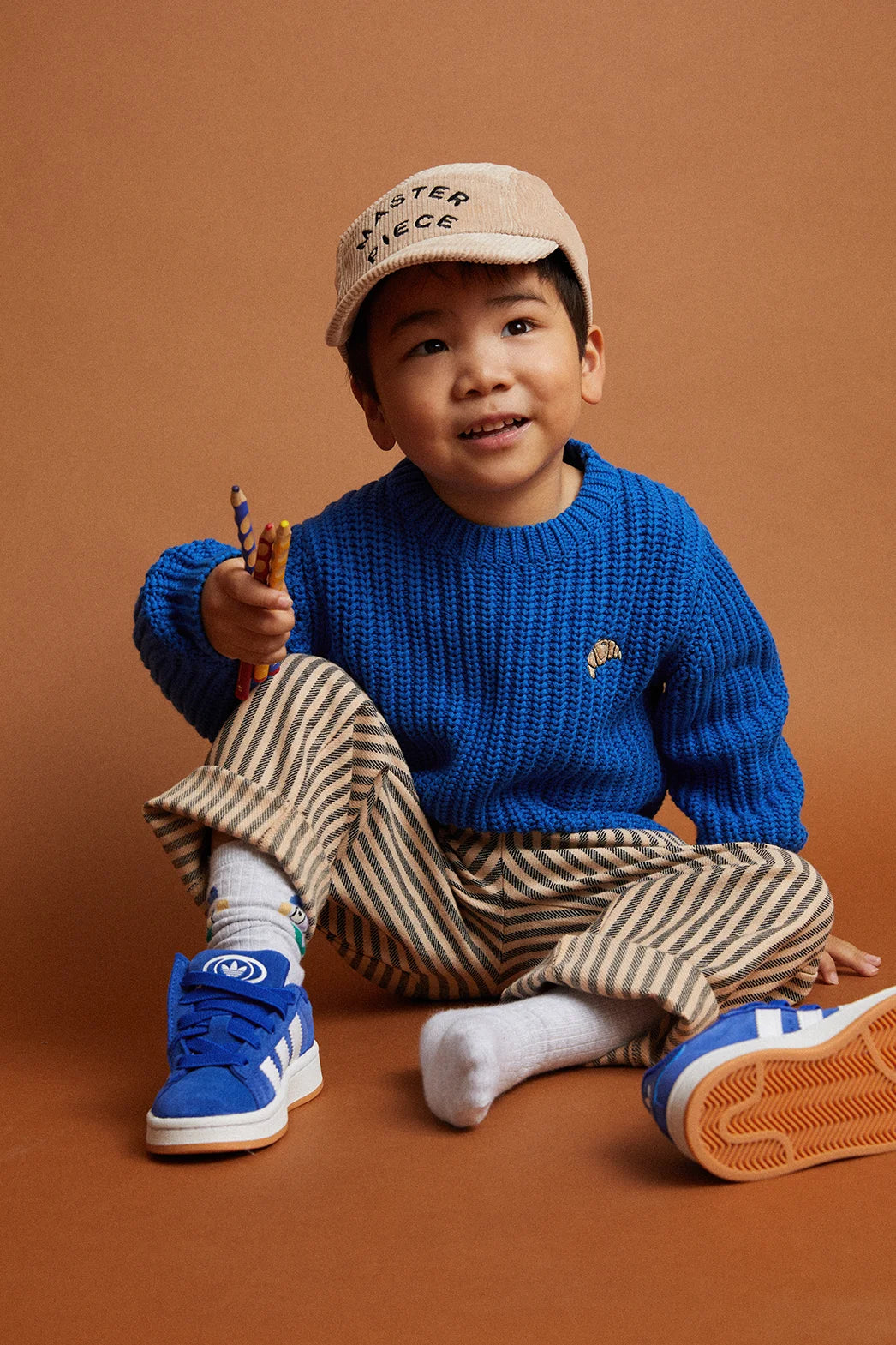Sproet & Sprout - chino pants jersey stripe - vanilla
