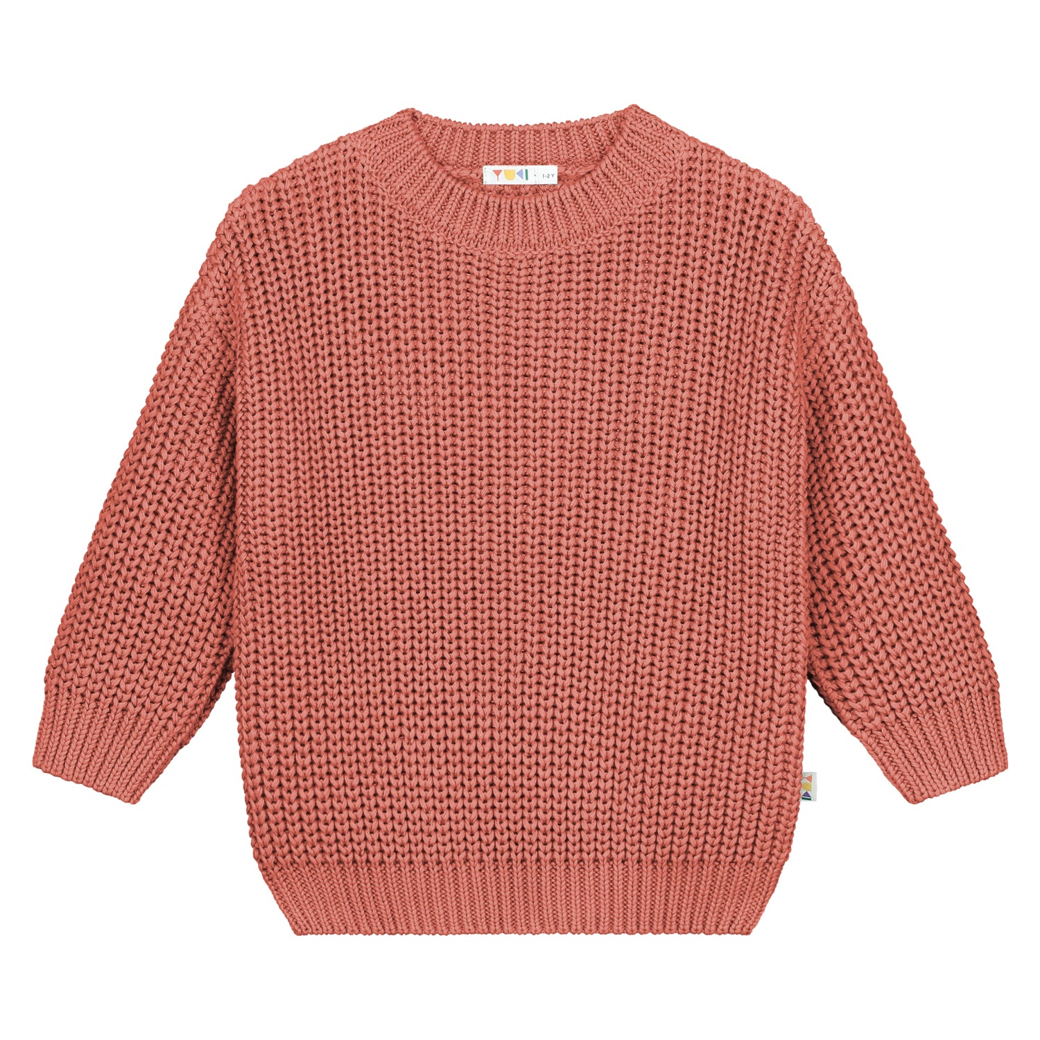 Yuki - chunky knitted sweater - flamingo