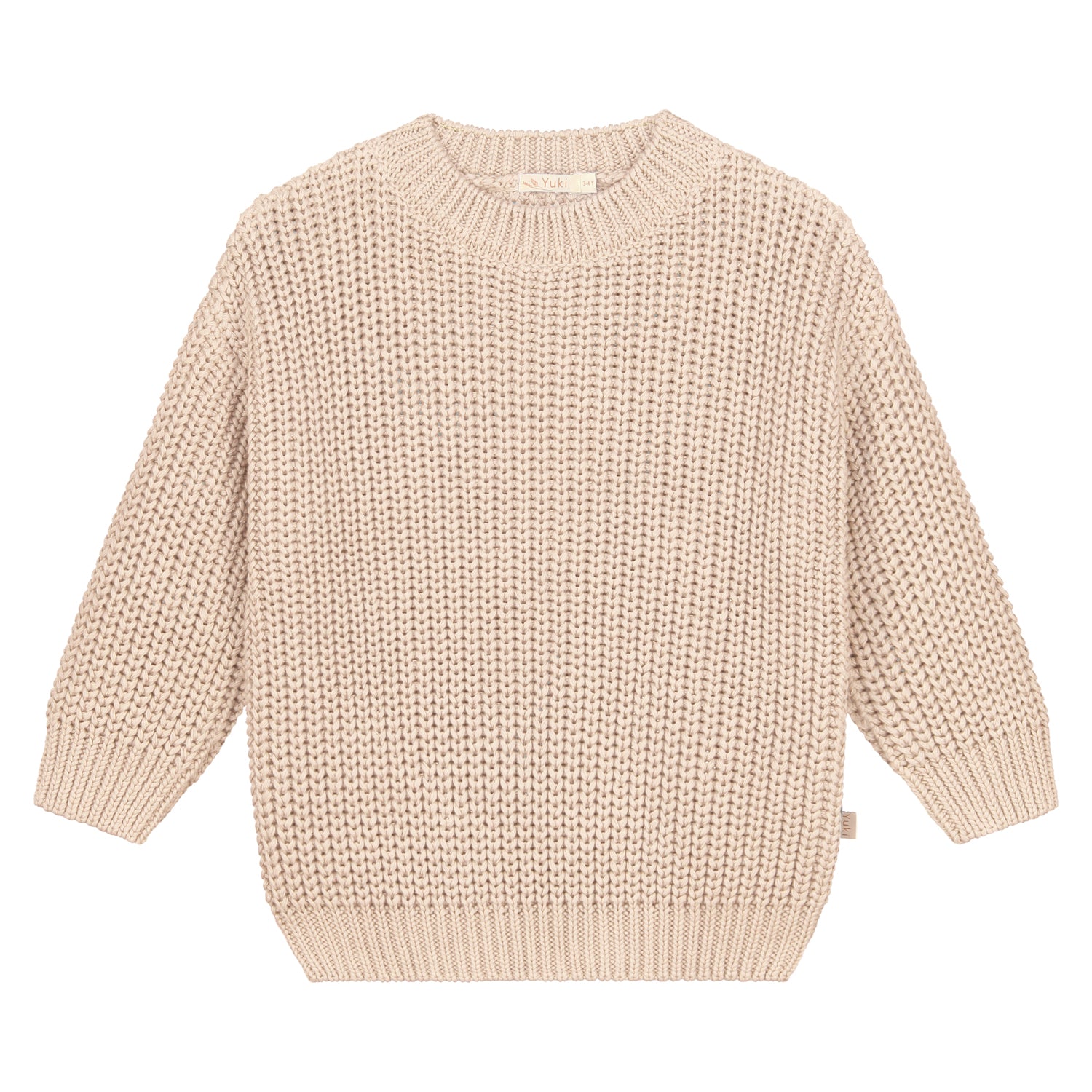 Yuki - chunky knitted sweater - moon