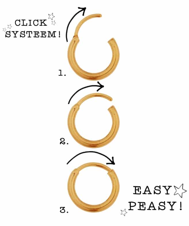 Label Kiki - small pearl dot hoop gold