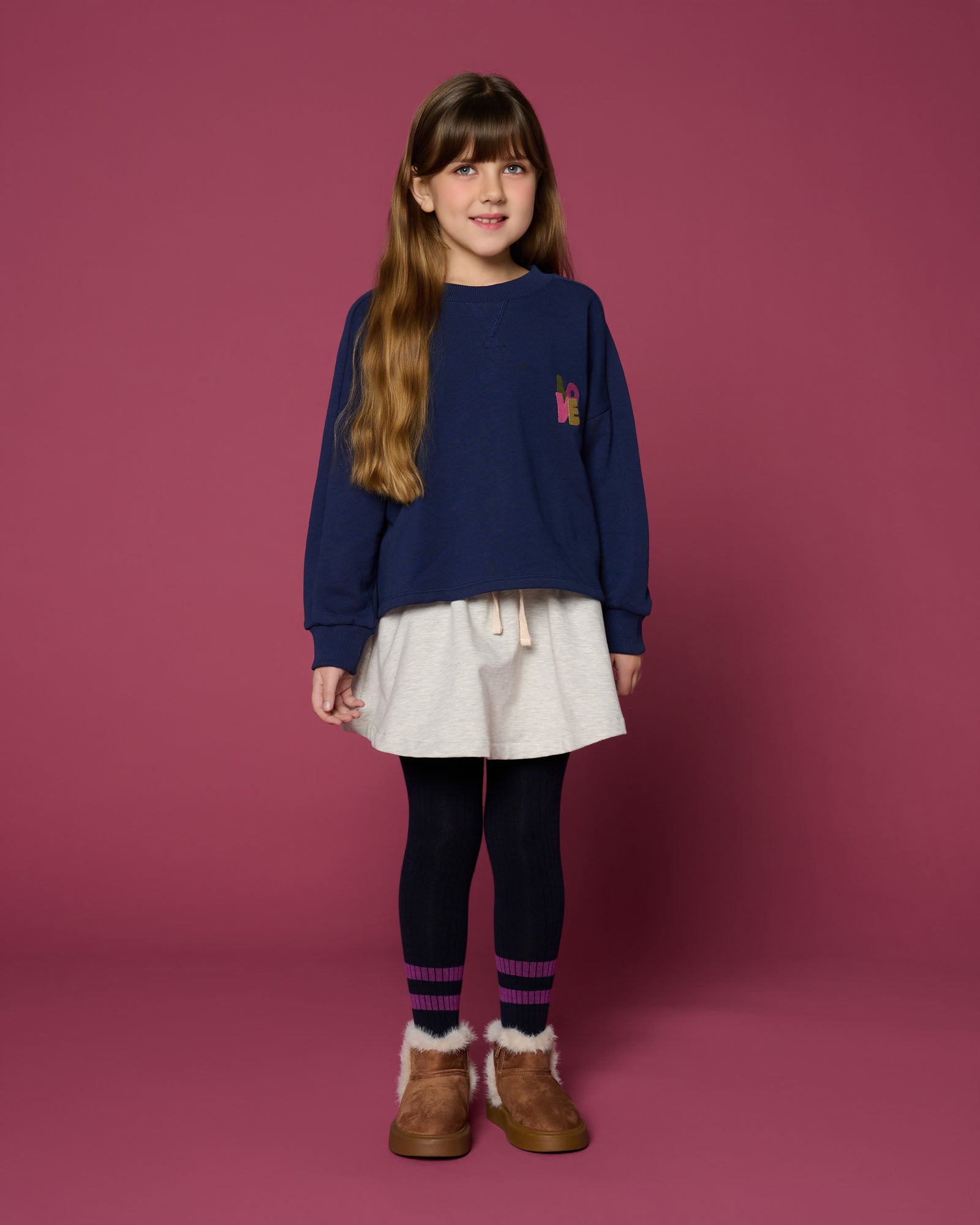 Petit Blush - coco sweater - dark blue