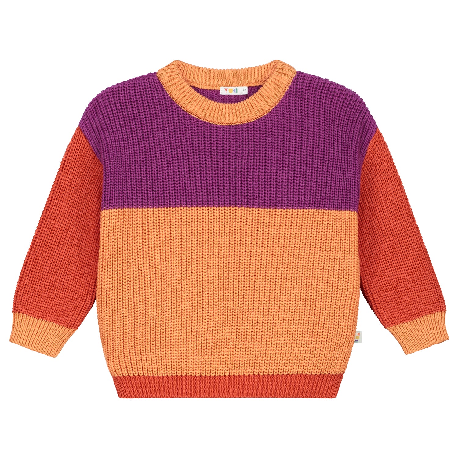 Yuki - color block sweater -  parrot