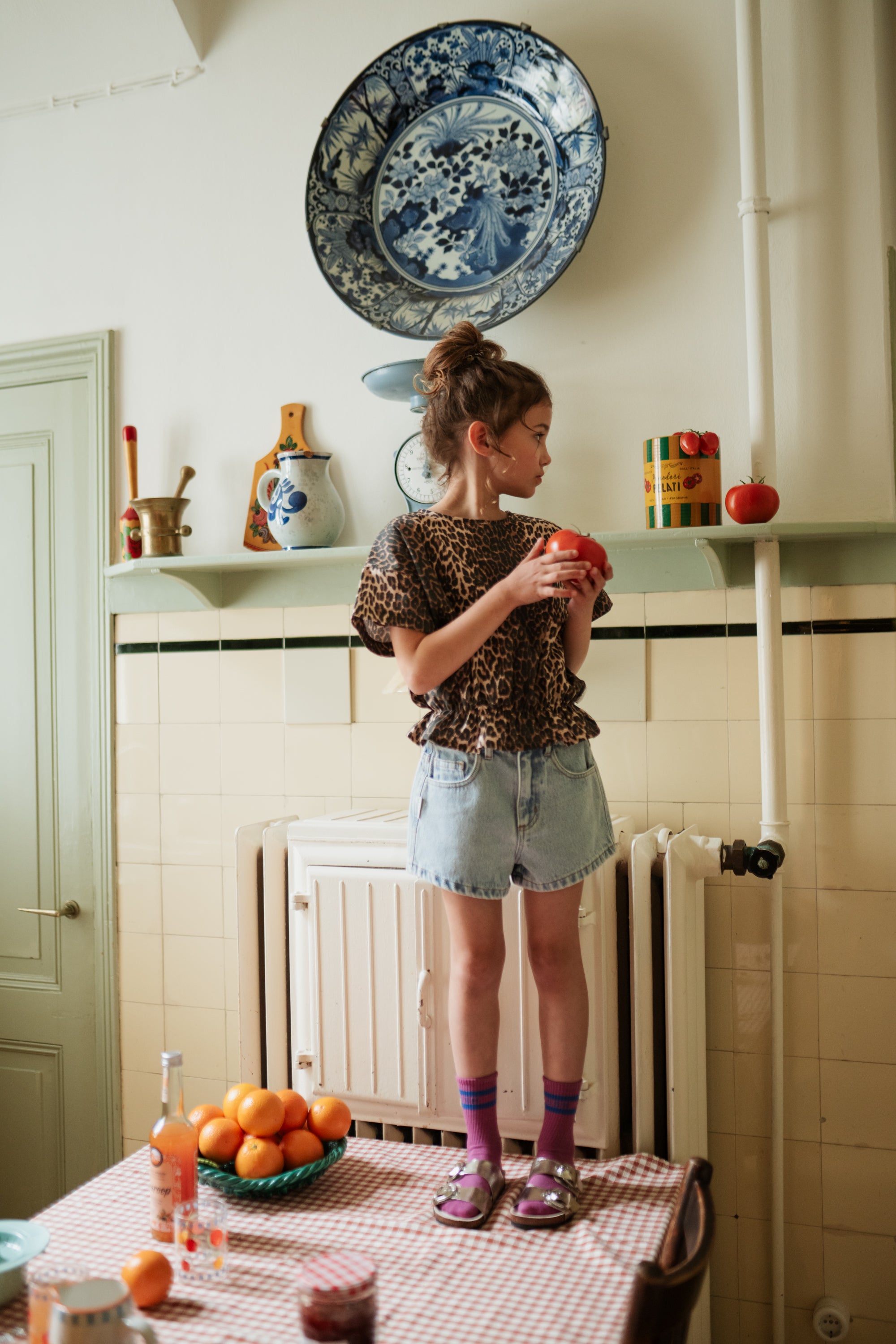 Petit Blush - jeans short - washed light blue