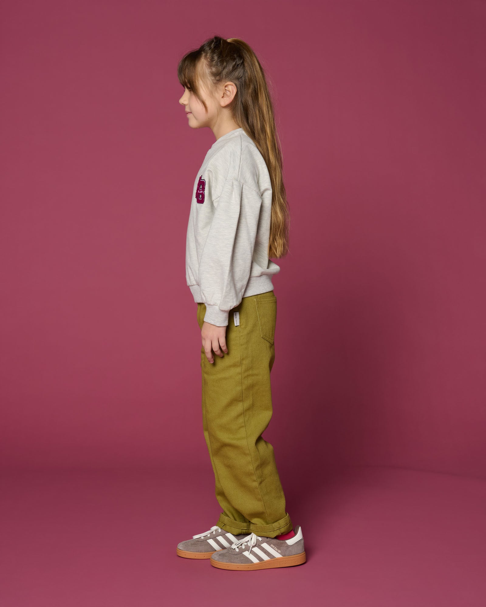 Petit Blush - easy sweater pb logo - grey melange
