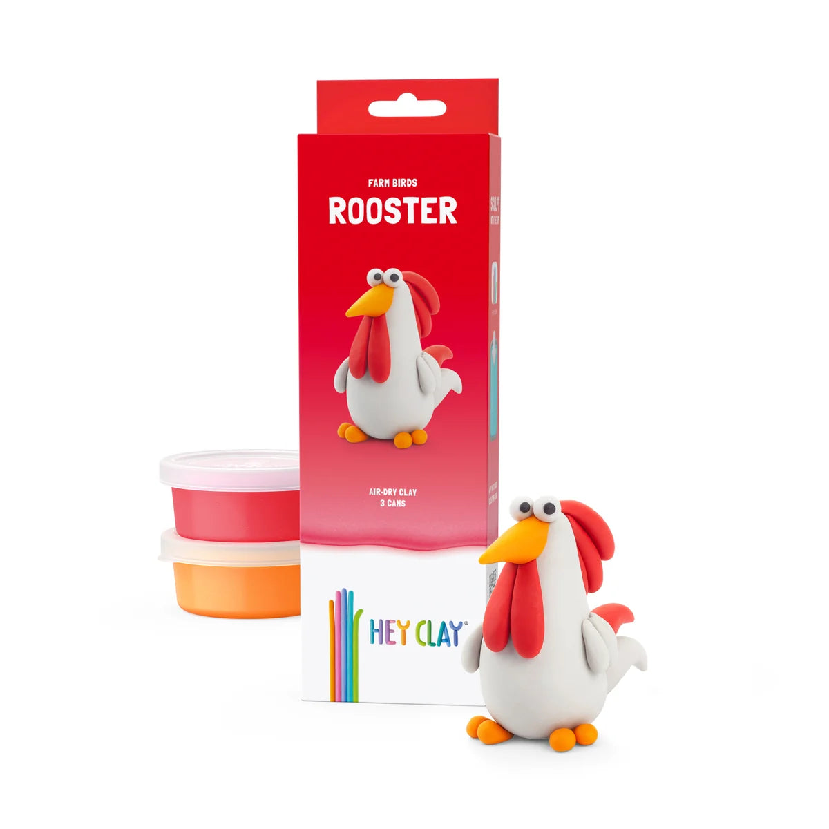 Hey Clay - rooster - 3 cans