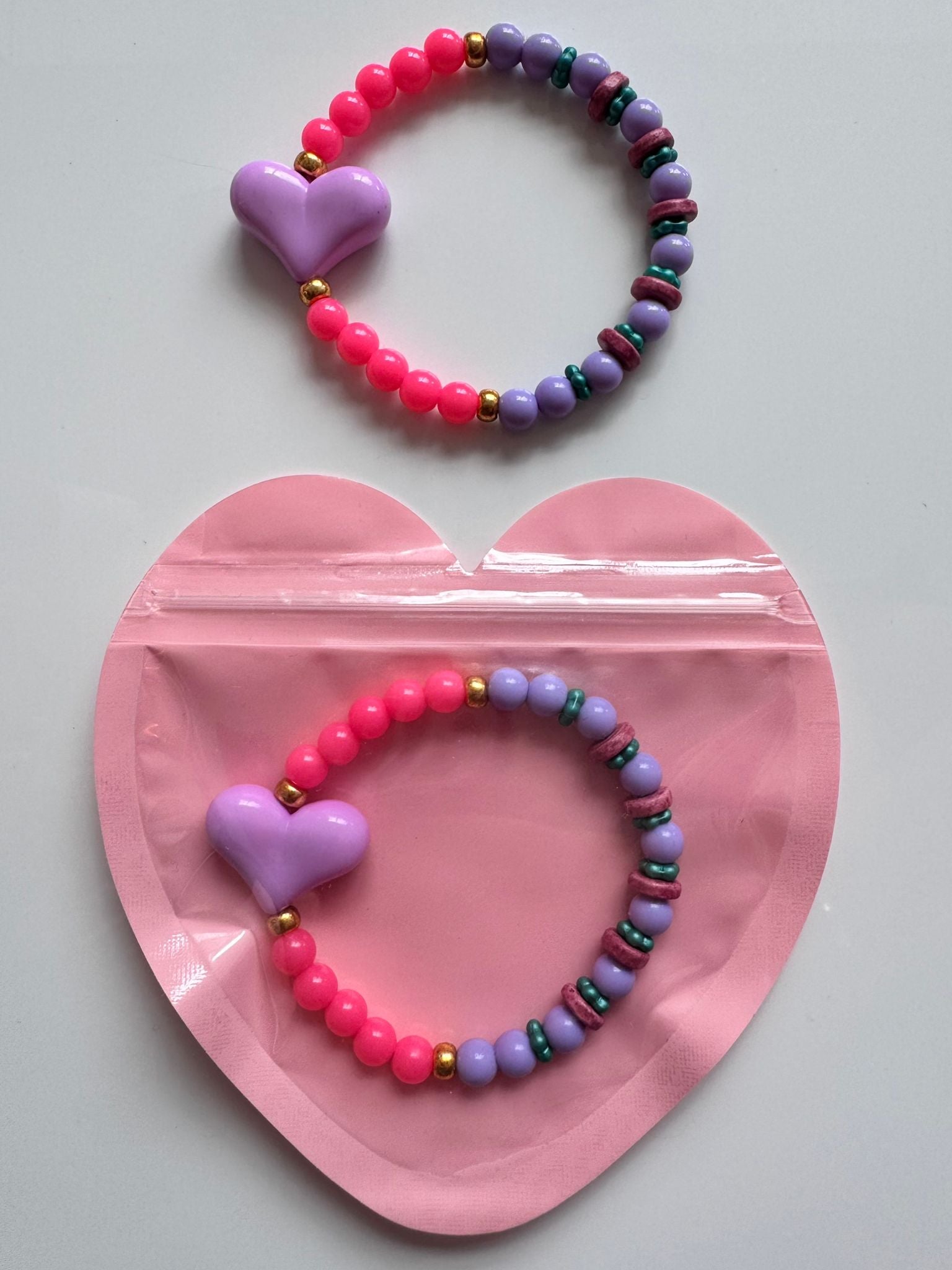 ByMelo - armbandje in hartjes verpakking - hart