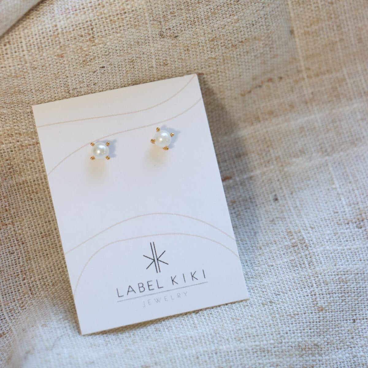 Label Kiki - pearl gold