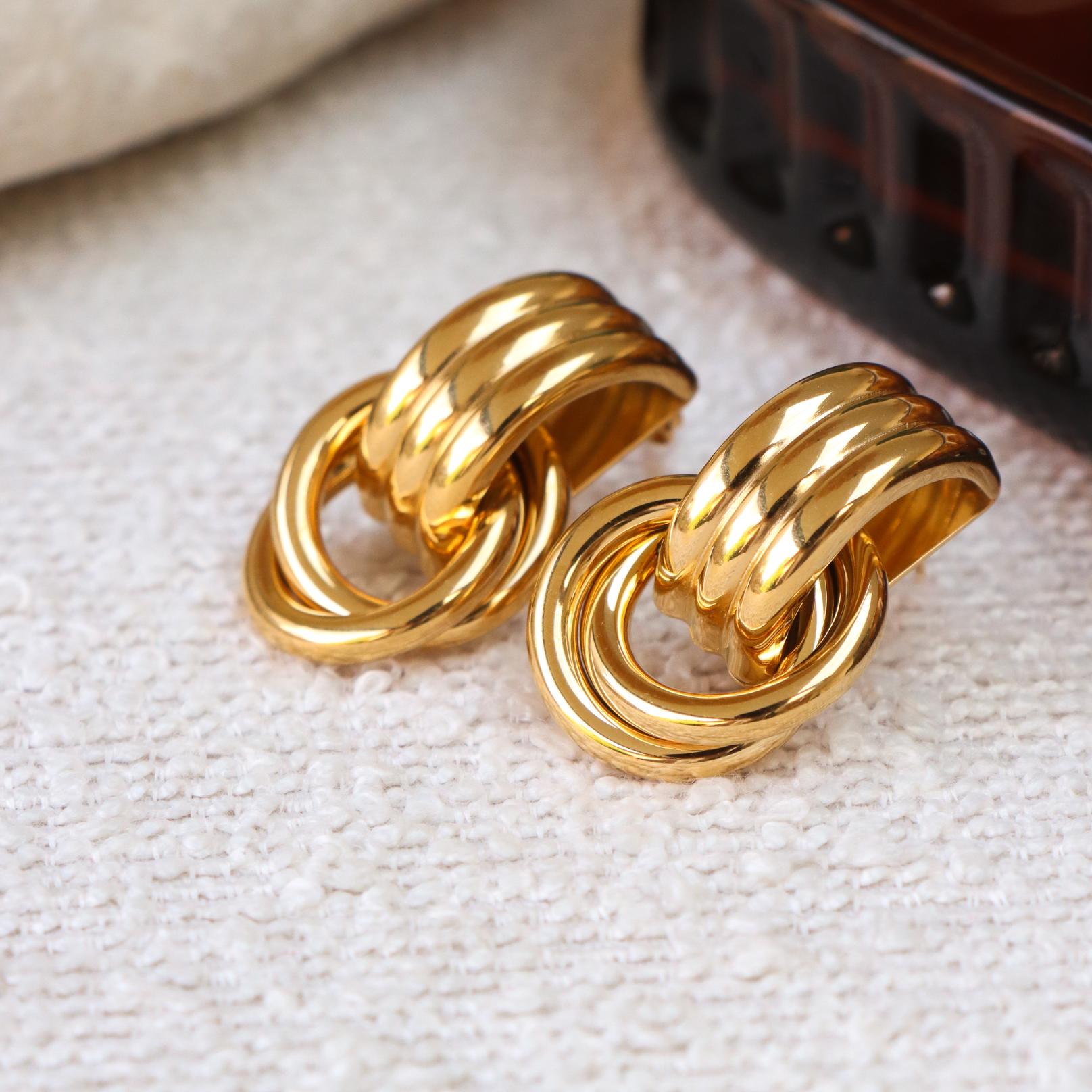 Label Kiki - round and round hoop gold