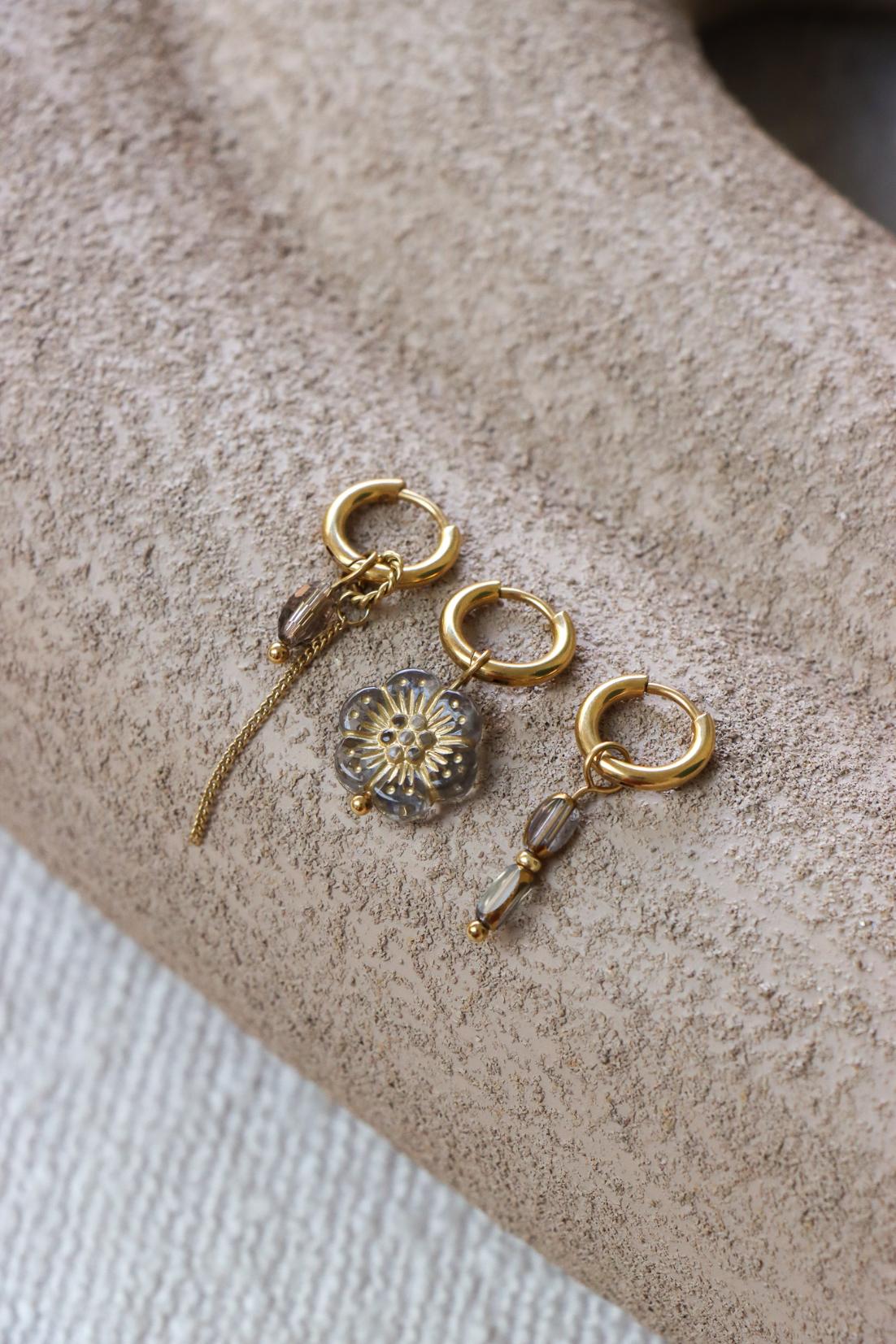 Label Kiki - desert bloom hoop gold