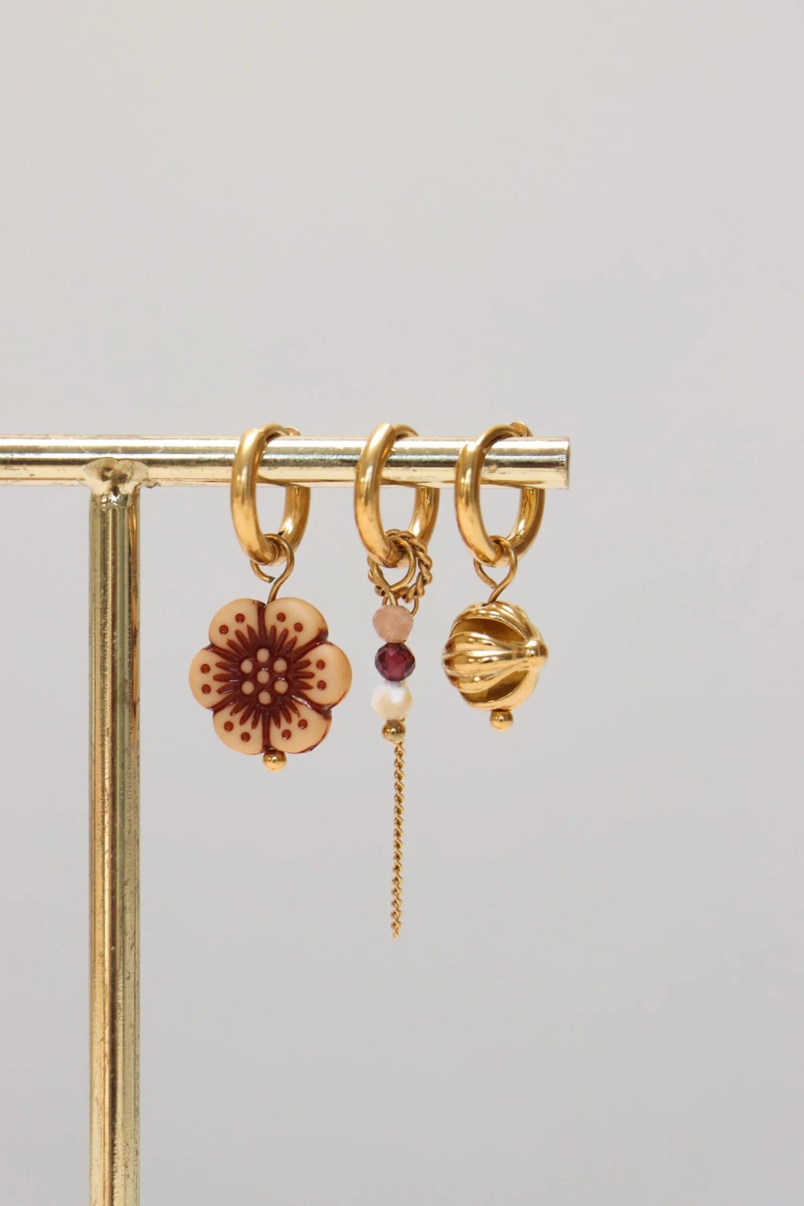 Label Kiki - chain morello hoop gold
