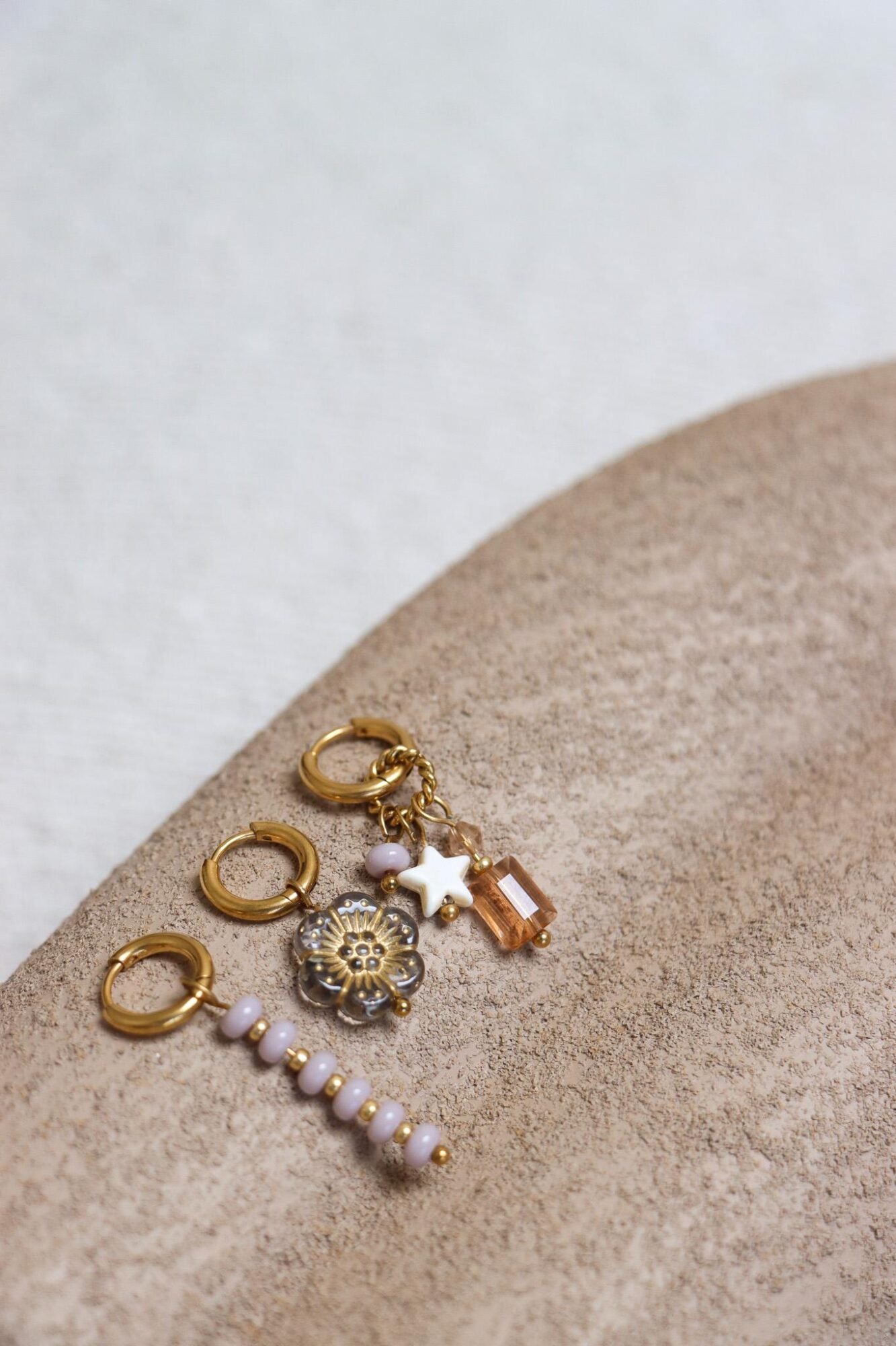 Label Kiki - desert bloom hoop gold