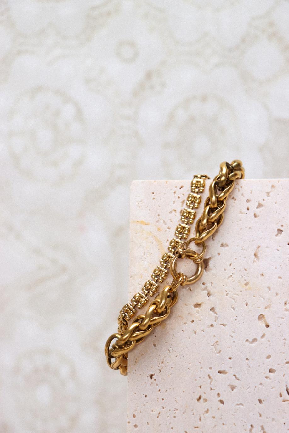 Label Kiki - classic square bracelet gold