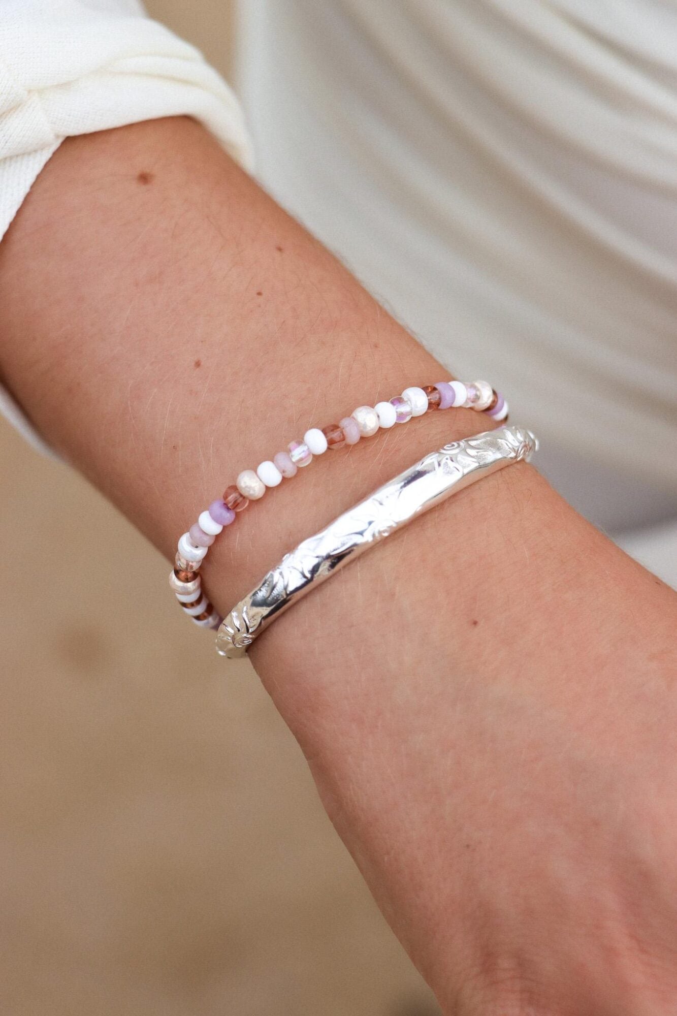 Label Kiki - rosé all day bracelet silver