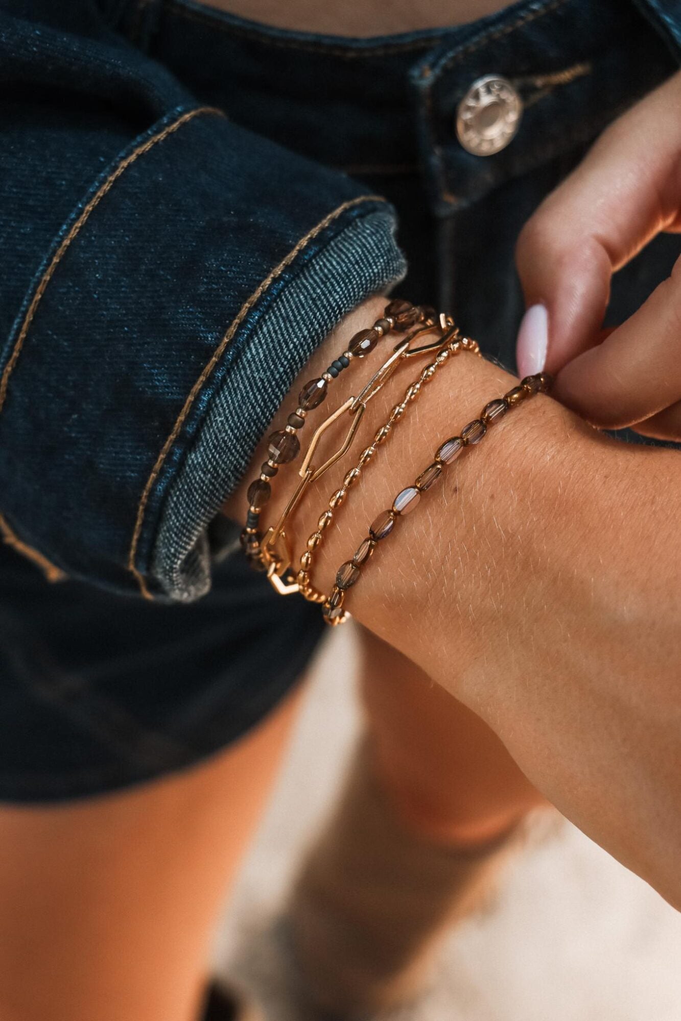 Label Kiki - wobbly bracelet gold