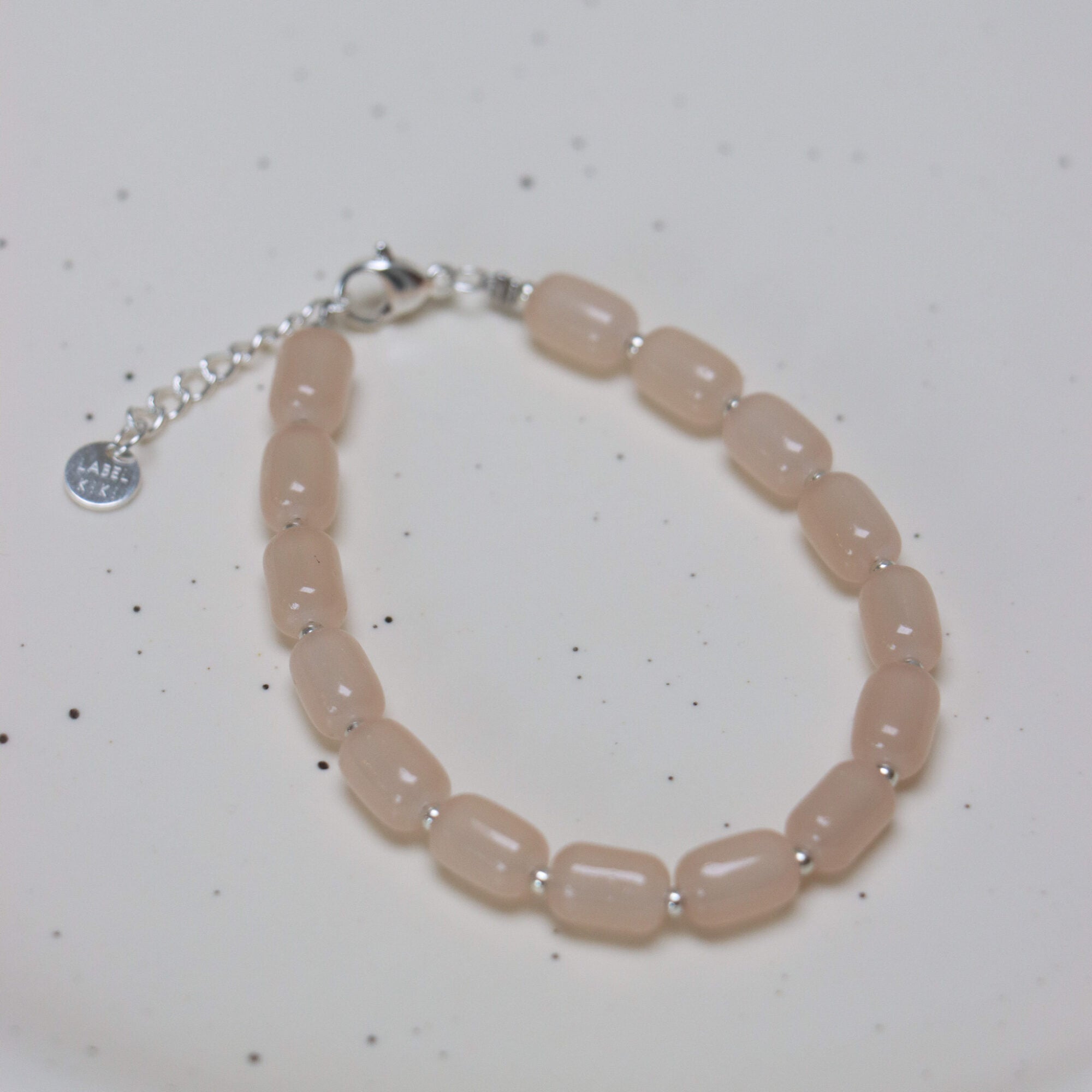Label Kiki - natural beads bracelet silver