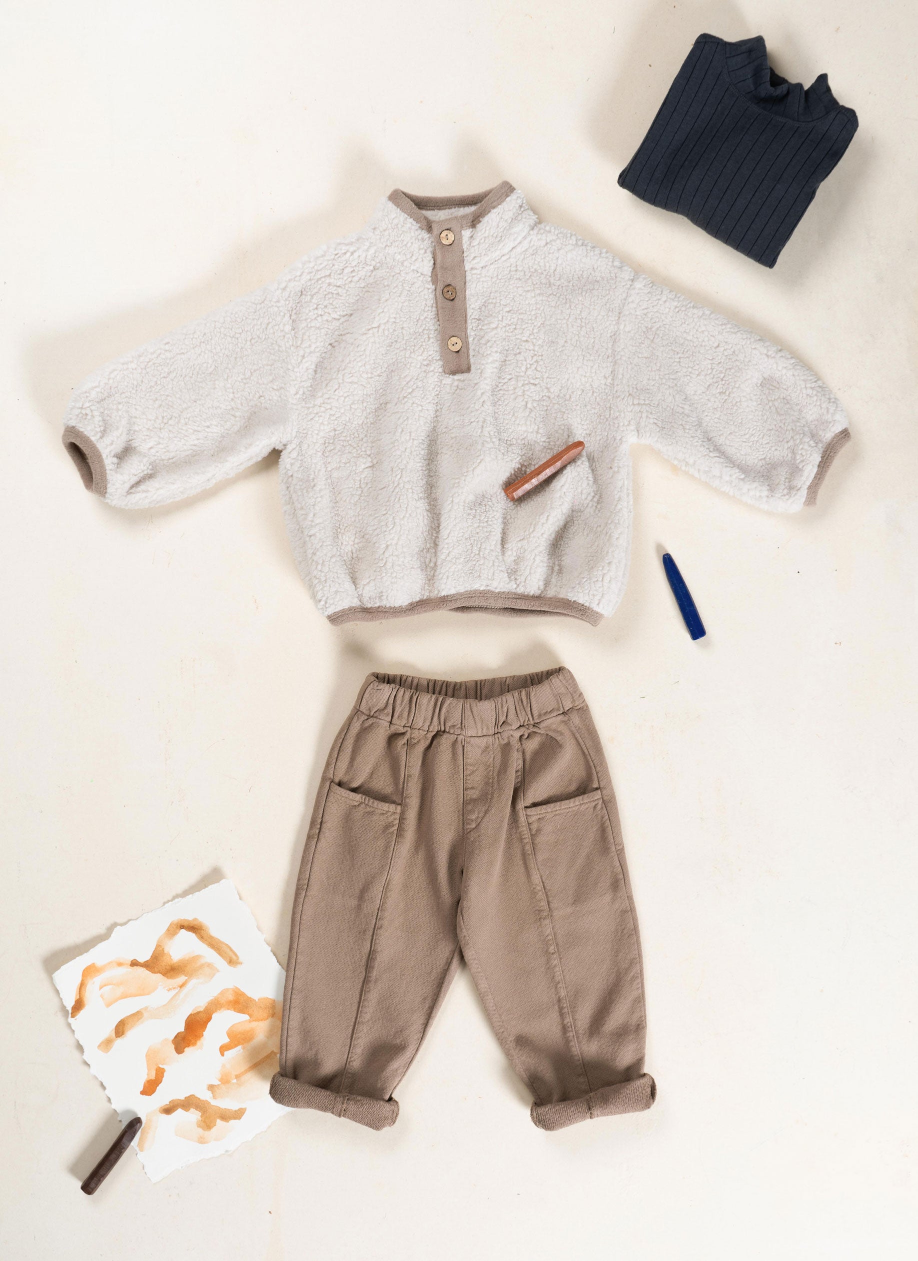 Play Up - fur sweater - tones