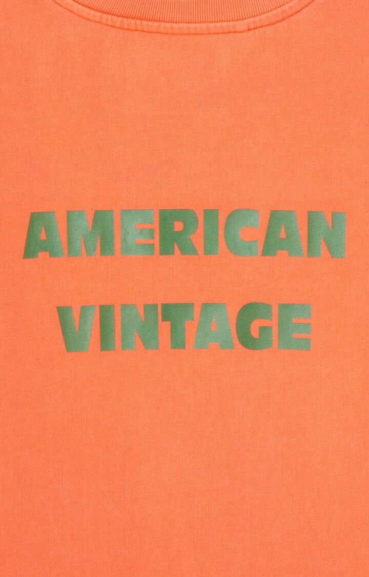 American Vintage - fizvalley tshirt - feu fluo