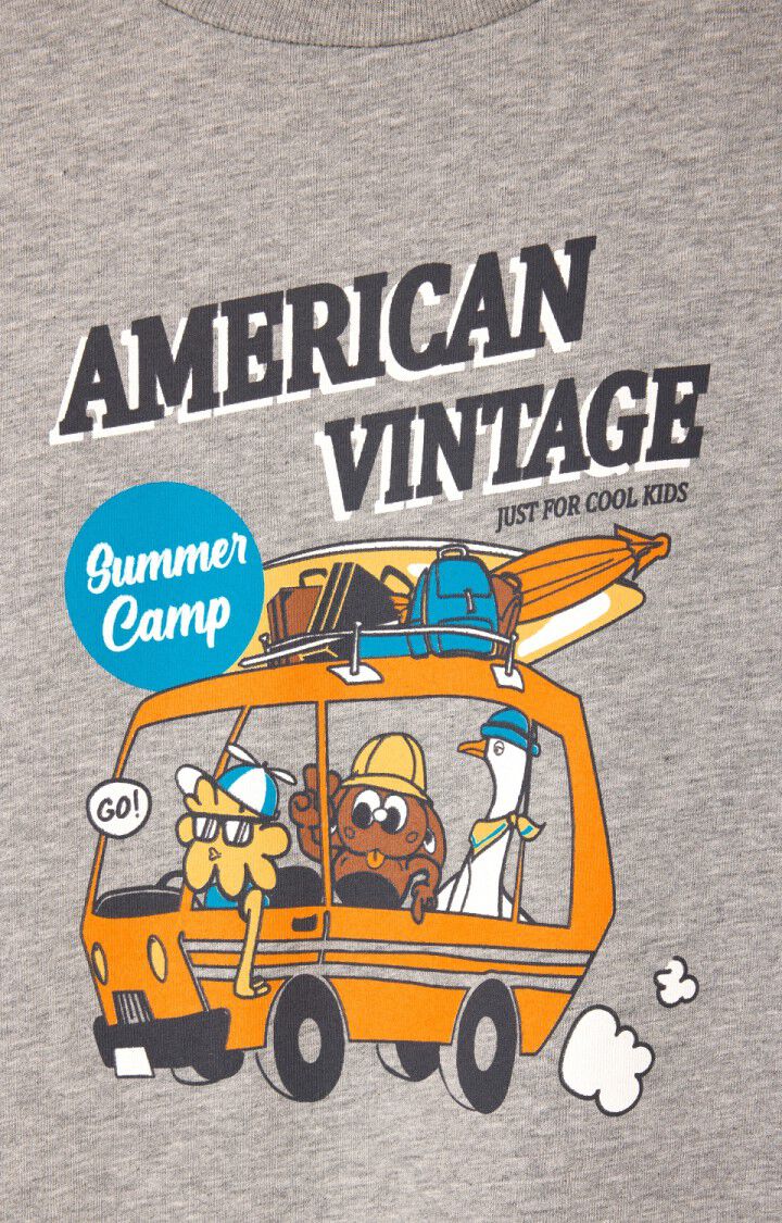 American Vintage - fizvalley tshirt - gris chine