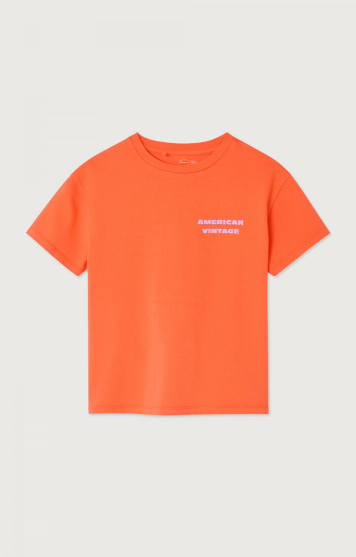 American Vintage - fizvalley tshirt - mandarine vintage