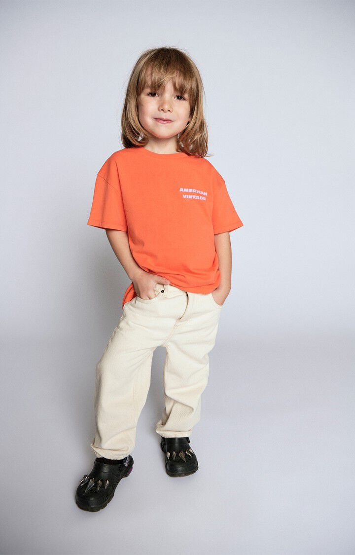 American Vintage - fizvalley tshirt - mandarine vintage