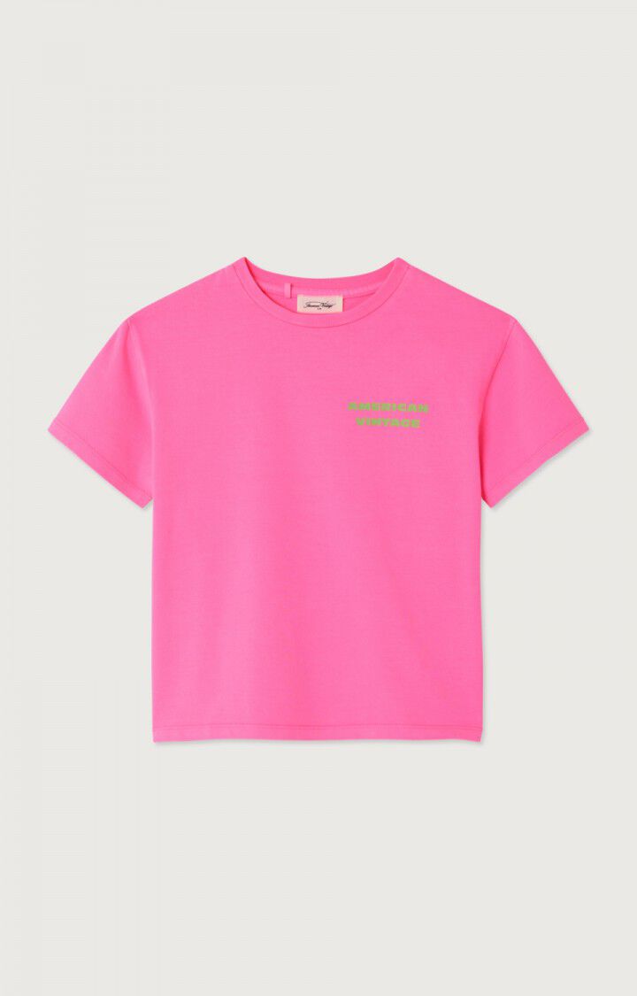 American Vintage - fizvalley tshirt - rose fluo