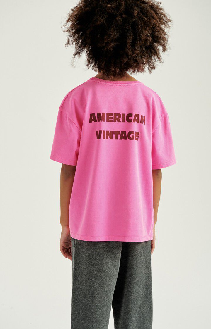 American Vintage - fizvalley tshirt - rose fluo