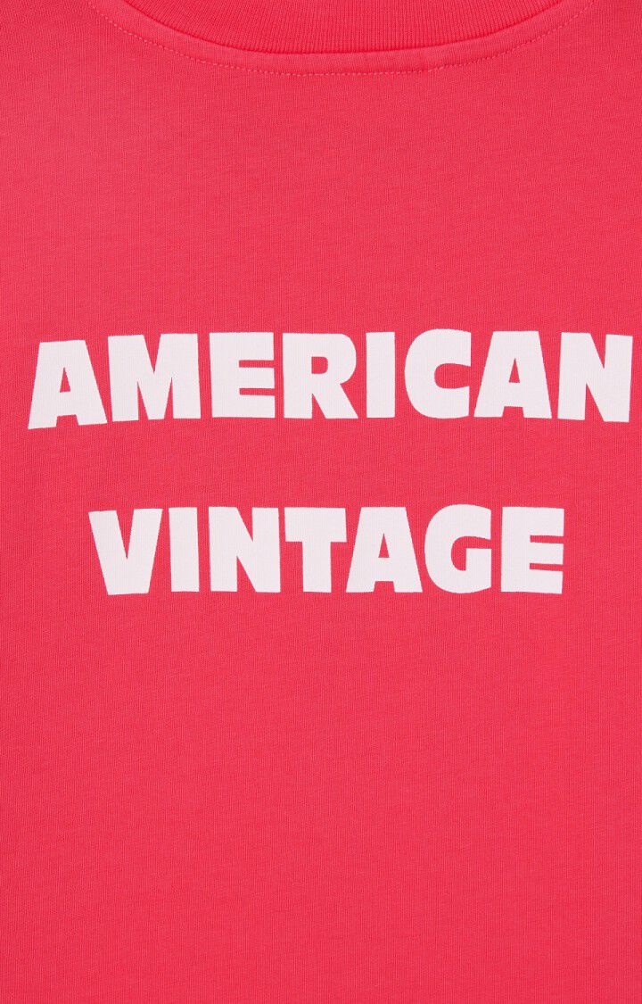 American Vintage - fizvalley tshirt - framboise vintage