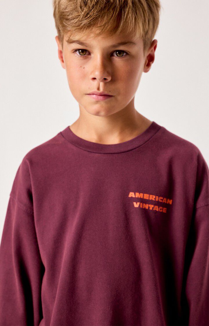 American Vintage - fizvalley tshirt - aubergine vintage