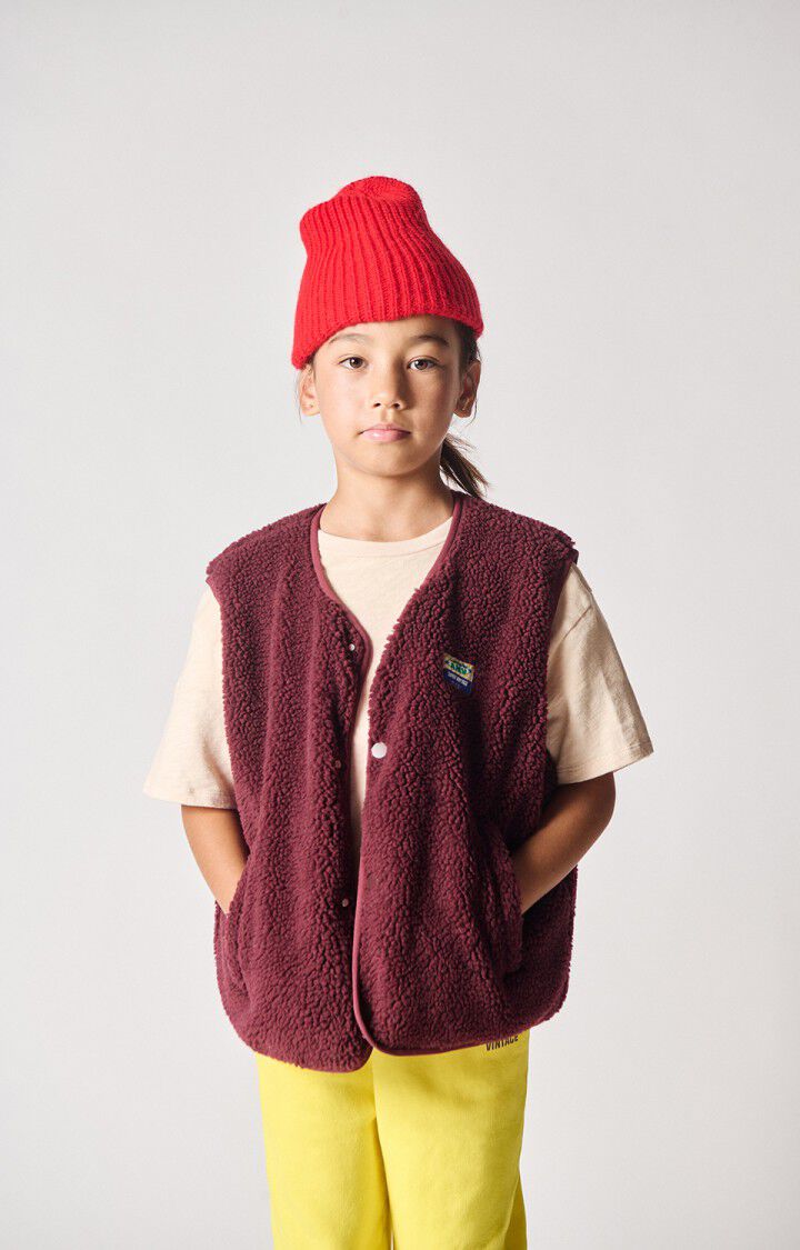 American Vintage - hoktown bodywarmer - bordeaux chine