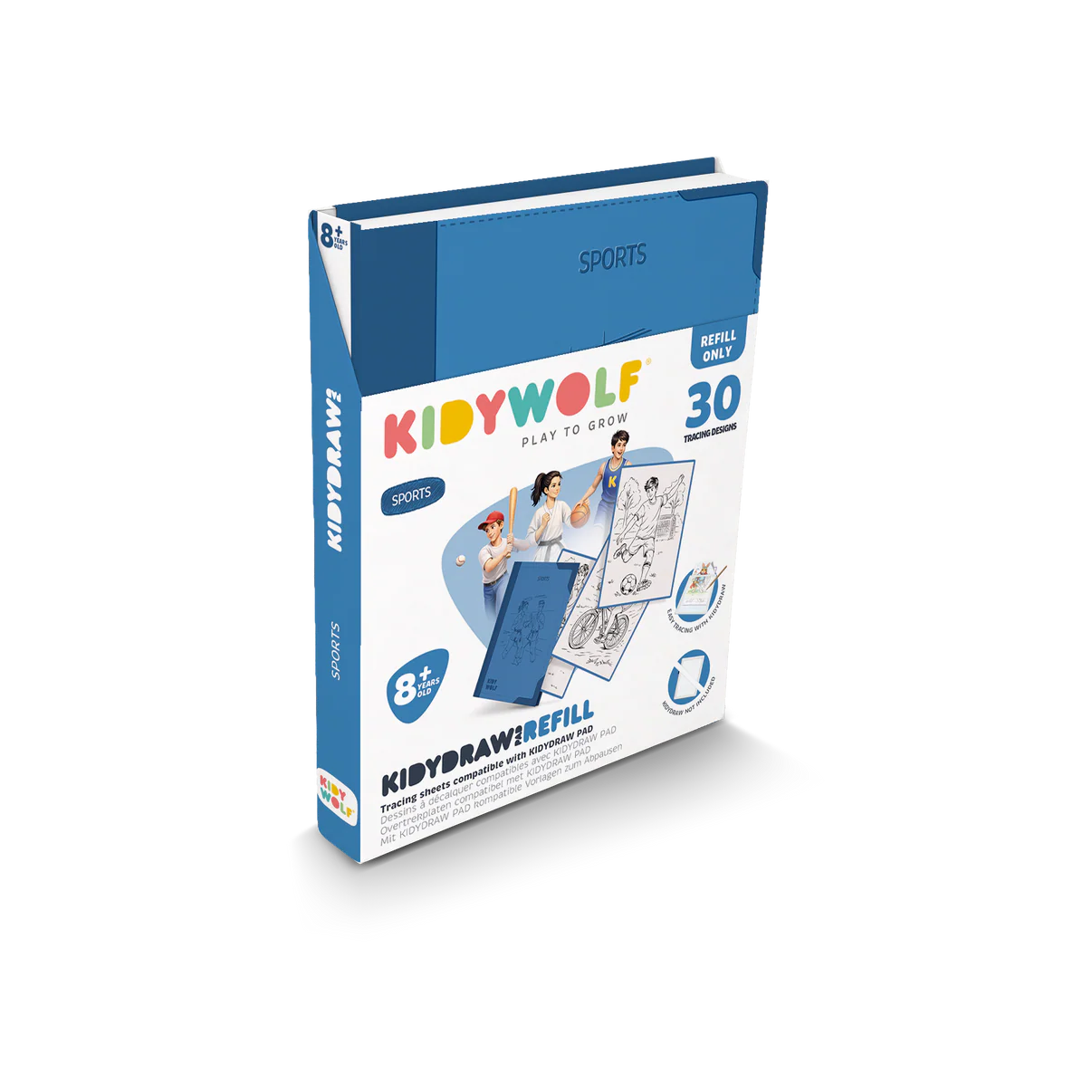 Kidywolf - kidydraw pad 8+ refill - sport
