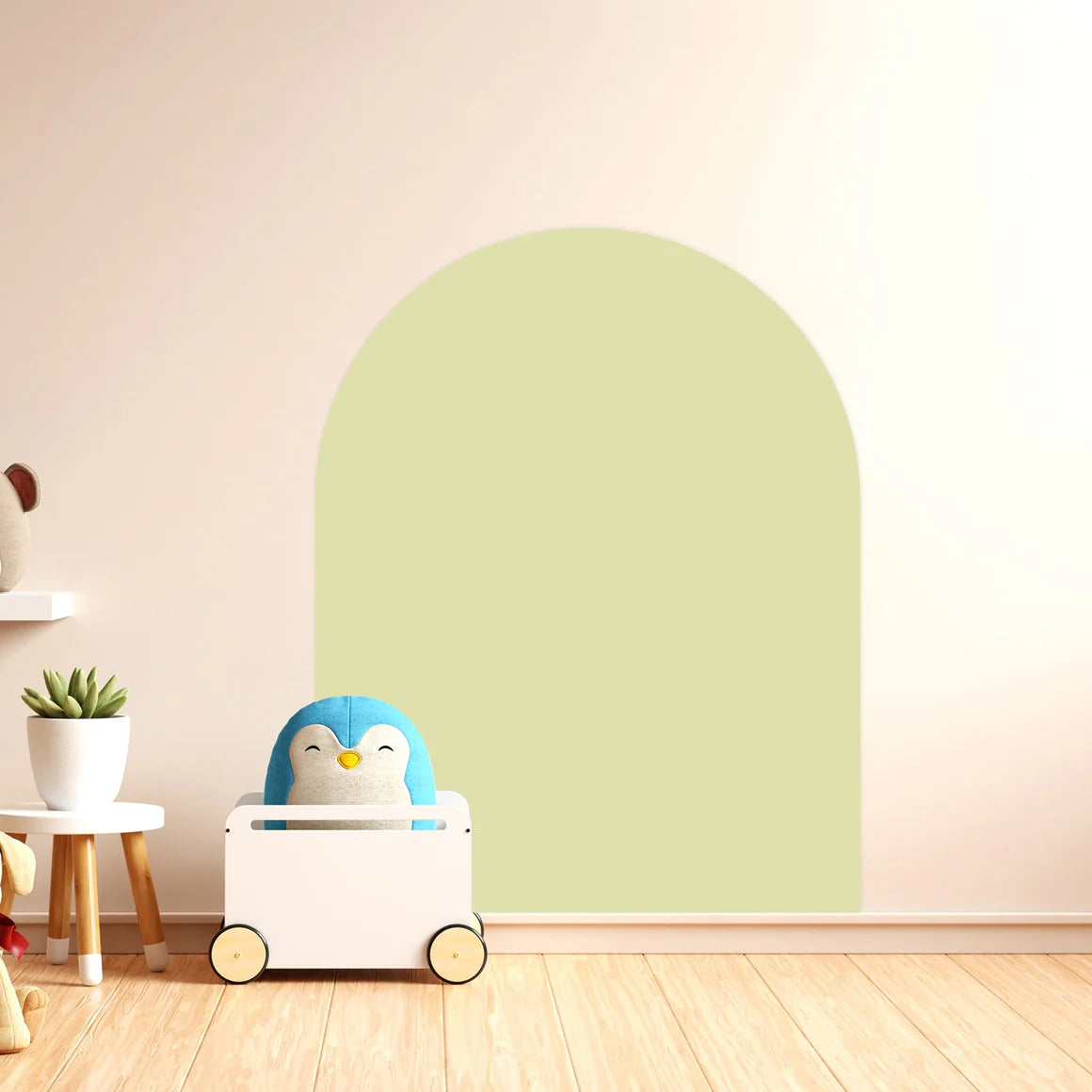 Cleverclixx - magnetic wall sticker 95x75cm - soft olive
