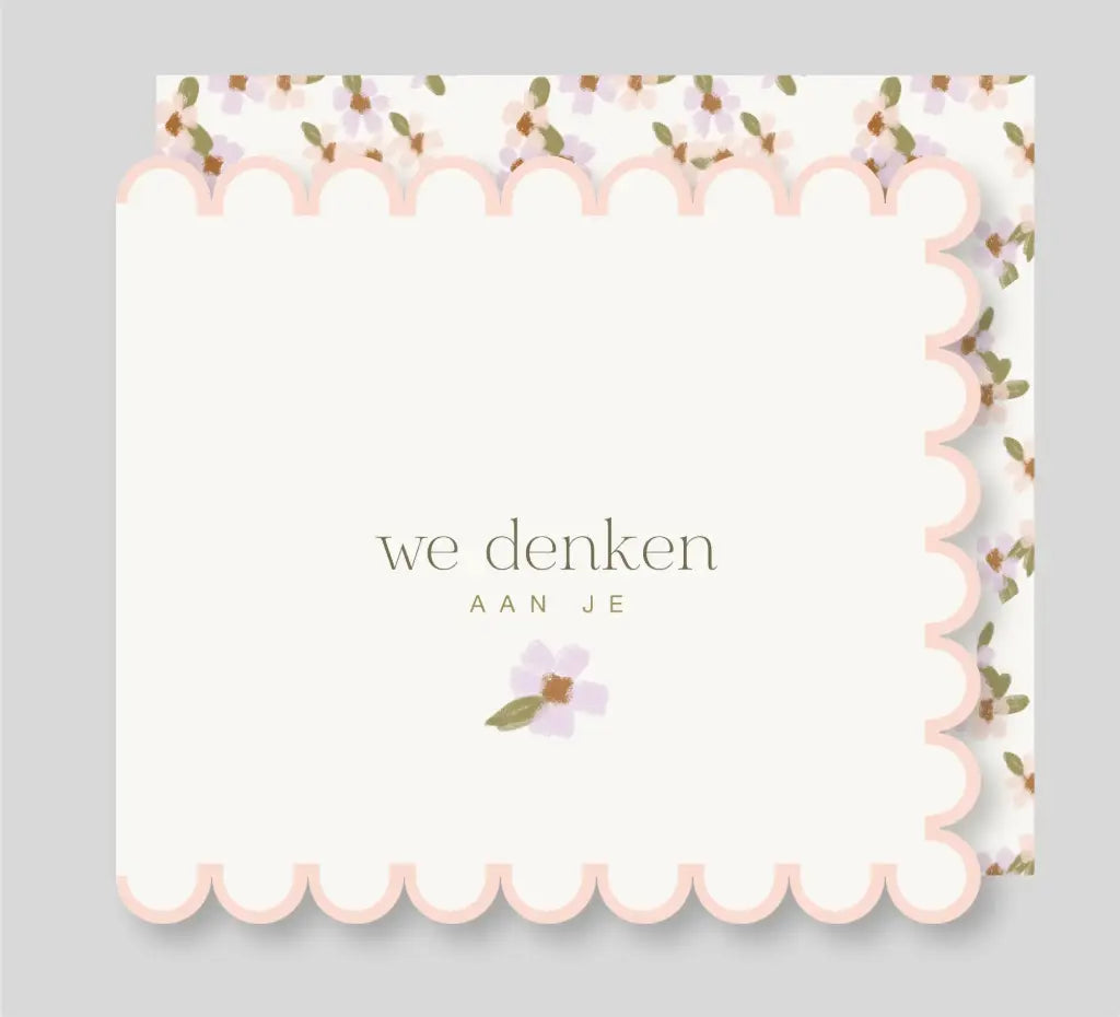 Mailbox - wenskaart - we denken aan je
