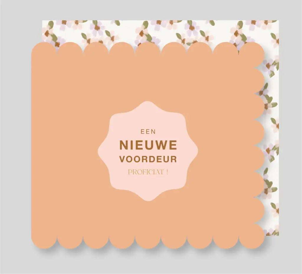 Mailbox - wenskaart - een nieuwe voordeur