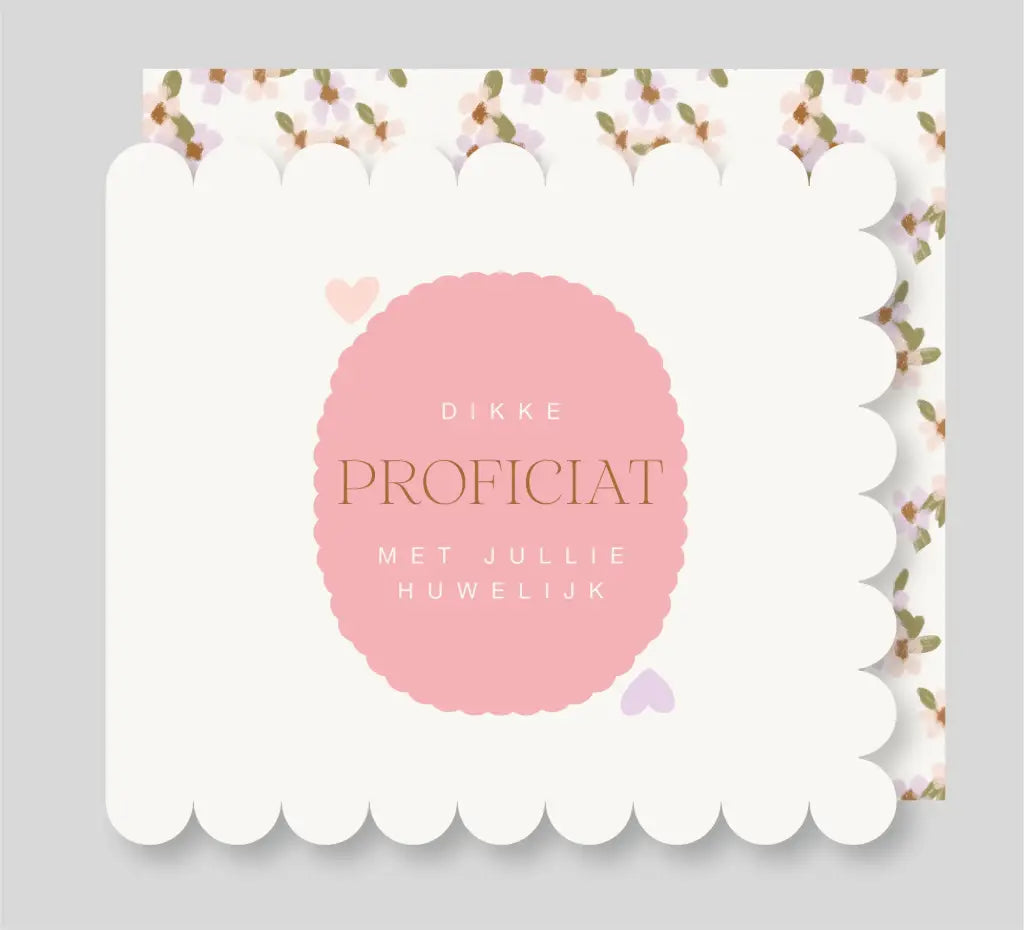 Mailbox - wenskaart - dikke proficiat met jullie huwelijk