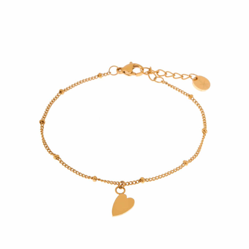 Label Kiki - heart bracelet gold