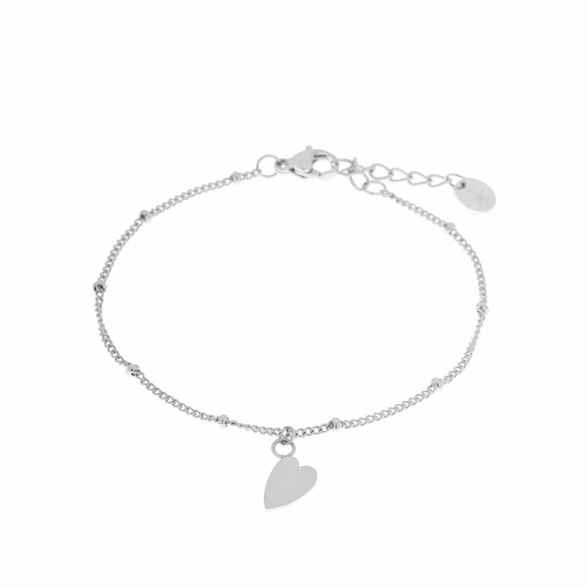 Label Kiki - heart bracelet silver