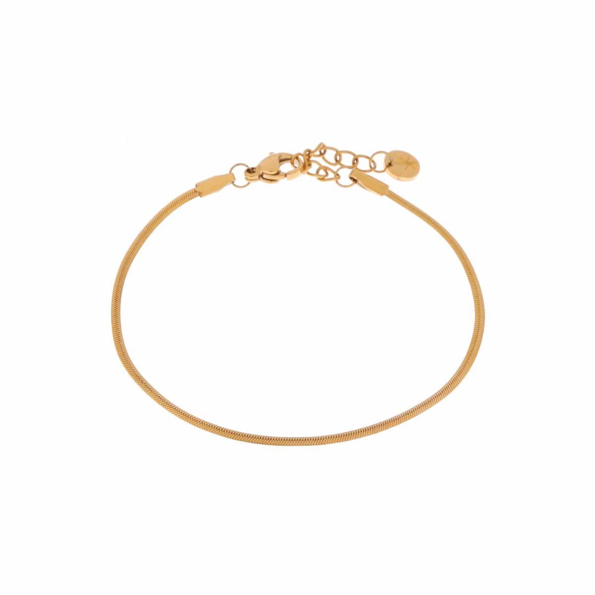 Label Kiki - baby smooth snake bracelet gold