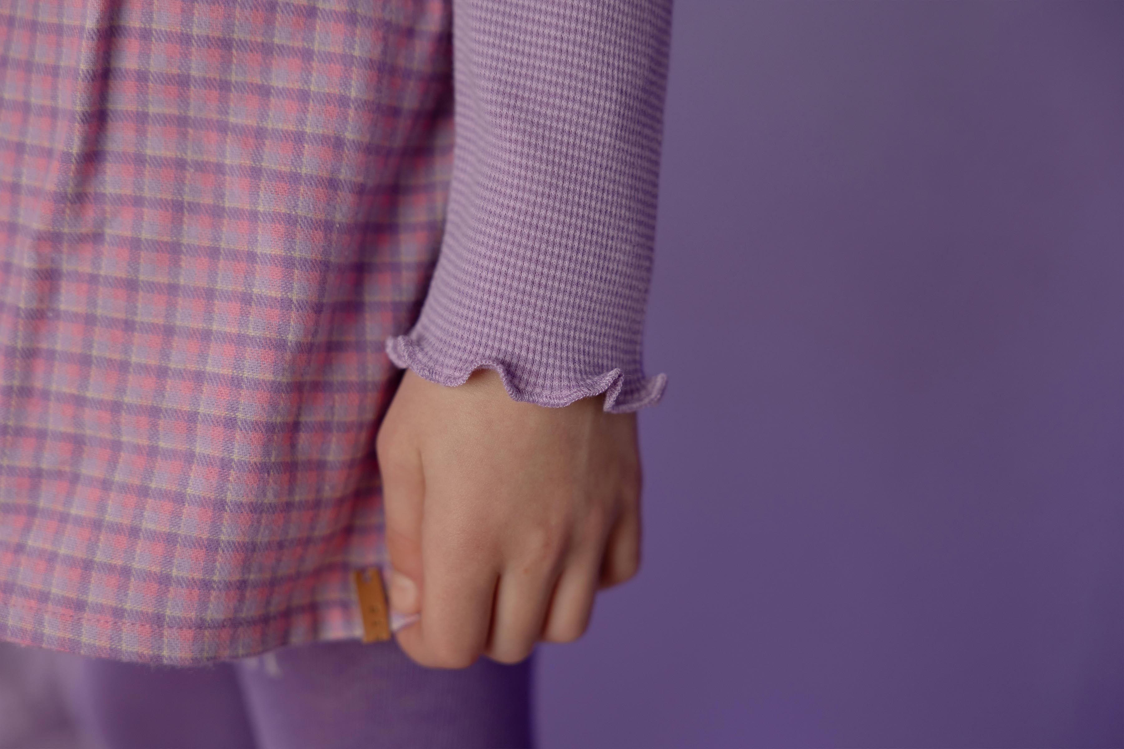 Nixnut - meis longsleeve - purple stripe