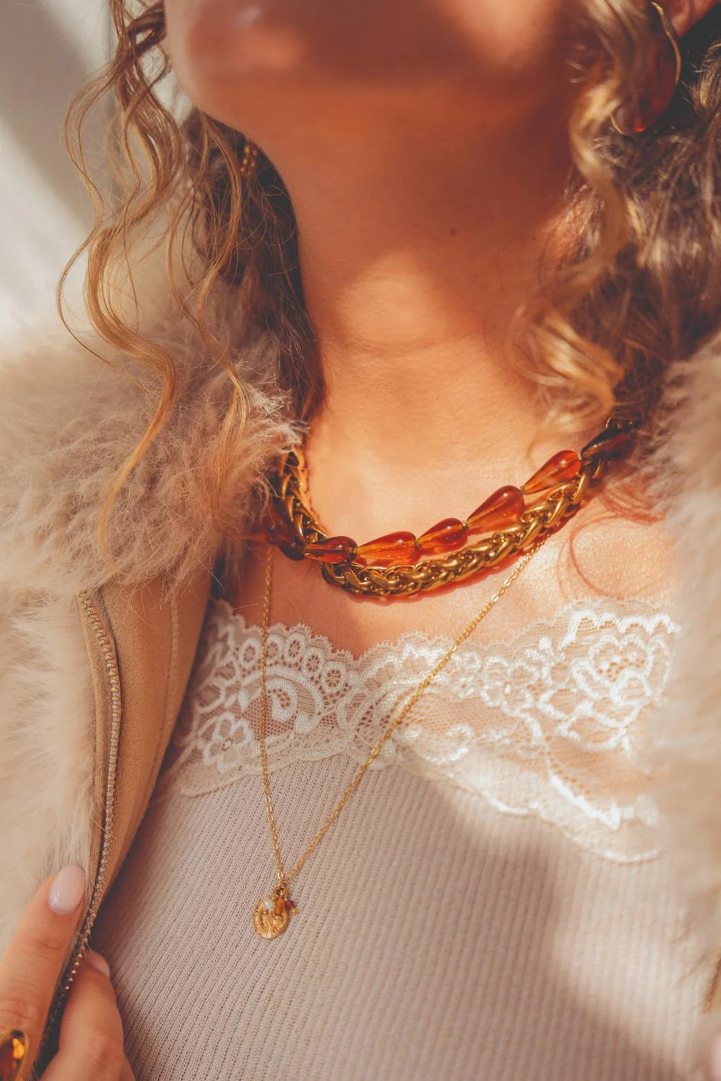 Label Kiki - coin necklace gold