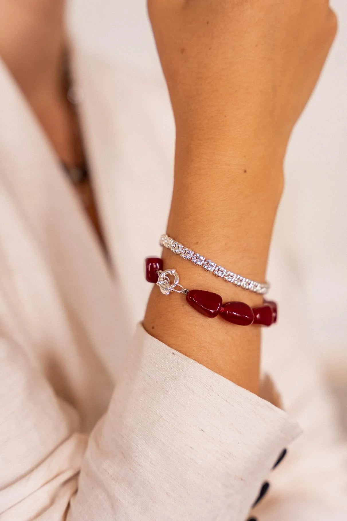 Label Kiki - classic square bracelet silver