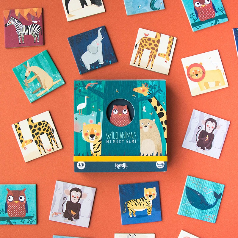 Londji - memory spel - wild animals